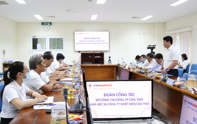 Ông Hà Vũ Sơn - Giám đốc Sở Công Thương TPCT phát biểu tại buổi làm việc