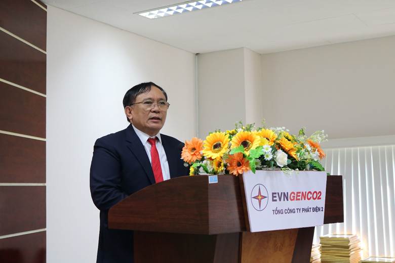 Đ/c Trần Phú Thái – Bí thư Đảng ủy, Chủ tịch HĐQT EVNGENCO2 phát biểu chỉ đạo