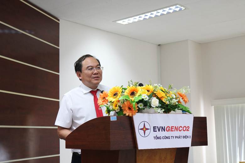 Đ/c Trần Phú Thái – Bí thư Đảng ủy, Chủ tịch HĐQT EVNGENCO2 phát biểu chỉ đạo